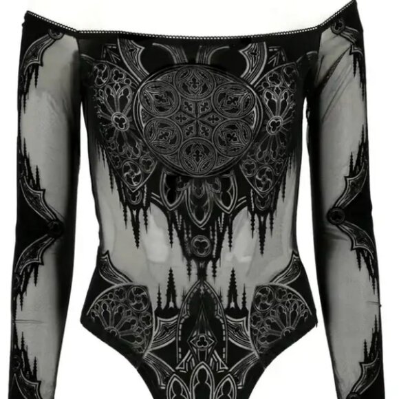 Restyle Tops - Restyle gothic chapel bodysuit